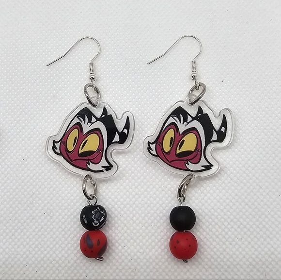Helluvaboss Earrings! Blitz Stolas Loona Moxie - Handmade Hypoallergenic - Picture 5 of 11